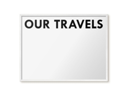 Magnetic Board Our Travels For The Living Room Espelharte (80x60 Cm)