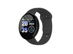 Smartwatch D18S com Tela de 1 44 Polegadas Bateria de 90 Mah Bluetooth 4 0 Monitor de Sono Fitness Preta