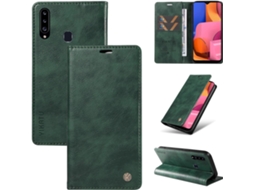 Capa Para Samsung Galaxy A20s, Capa Carteira Flip Em Couro Pu Resistente A Impactos À Prova De Choque Porta Cartões