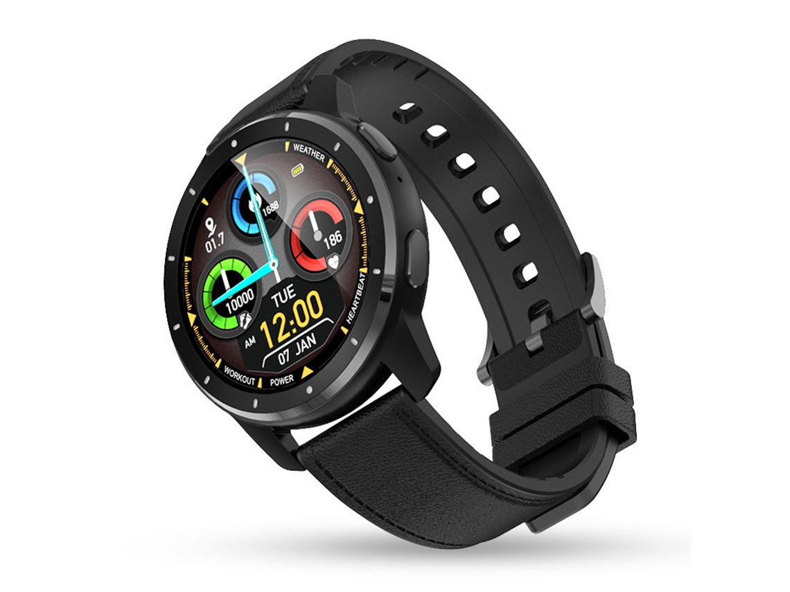 Smartwatch YIZHOOD Te520 Monitoramento Do Ritmo Cardíaco Do Sono Saudável Preto