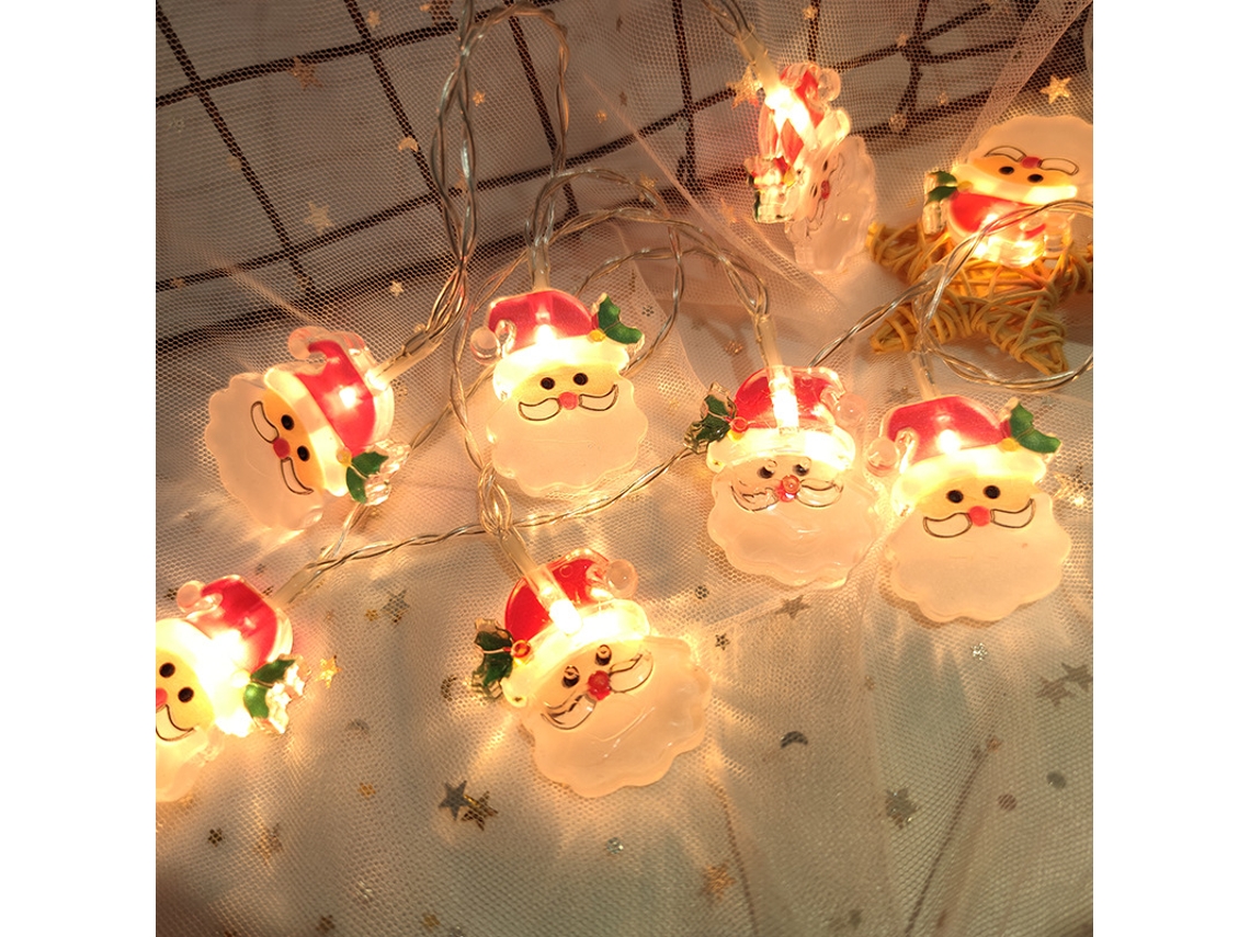 Lurelia Grinalda Luminosa Luzes Natal Led Caixa Presente Idosos 3 M 20 Usb