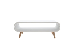 Mesa de centro vintage branca Takla MILIBOO