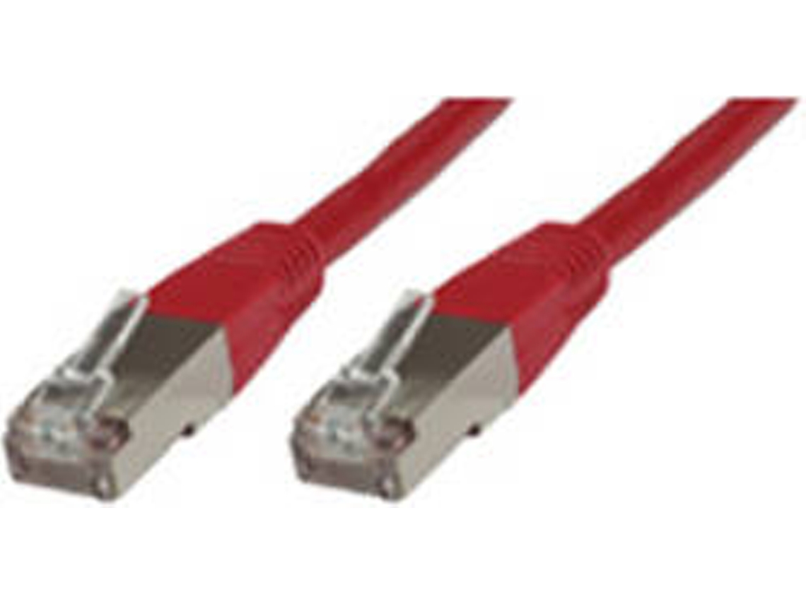 Cabo de Rede MICROCONNECT (RJ45 - 25 cm - Vermelho)