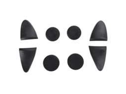 Aetheria kit Acessórios Controle Ps5: Extensores de Gatilho e Capas de Polegar em Silicone Preto