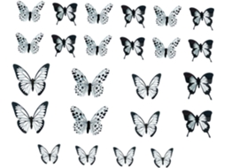 2 Pacotes De Adesivos De Parede Em Formatos Variados Para Decoração De Casa.