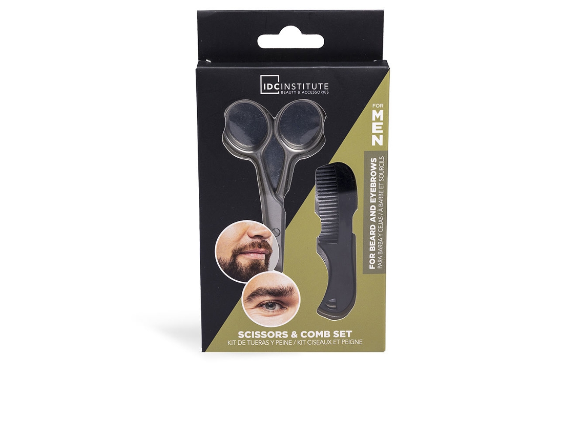 Conjunto de Tesouras e Pentes 2 Pcs 2 Pz IDC INSTITUTE