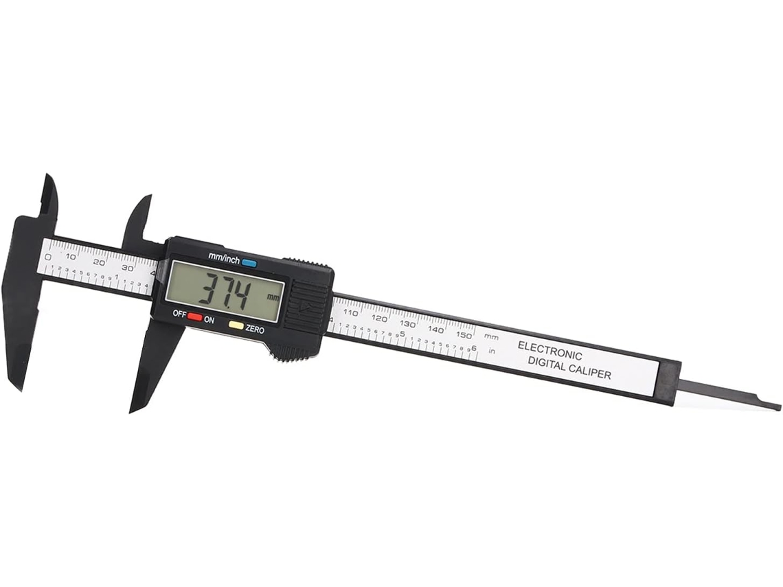 Paquímetro Vernier Abs Com Visor Lcd Digital, Alcance De 0 A 150 Mm, E