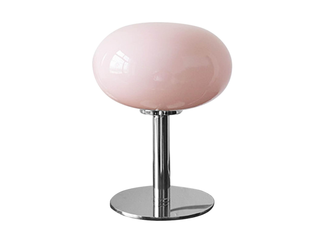 Bedside Table Lamp Iron Base Cute Shape Simple Modern Elegant Nightstand Lamp For Home Usb Button Switch Pink