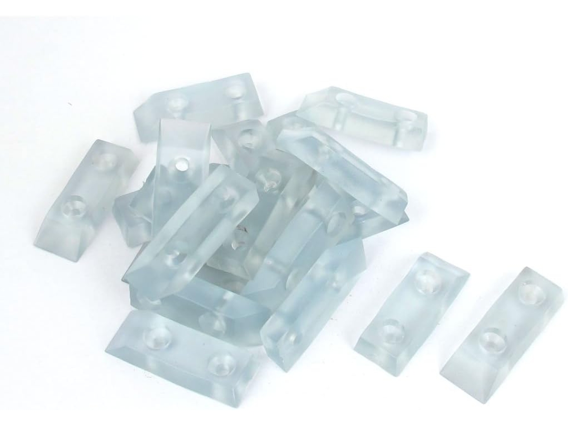 Ruilogod Ponteiras Retangulares Para Pés De Mesa, 39mm De Comprimento, 20 Peças