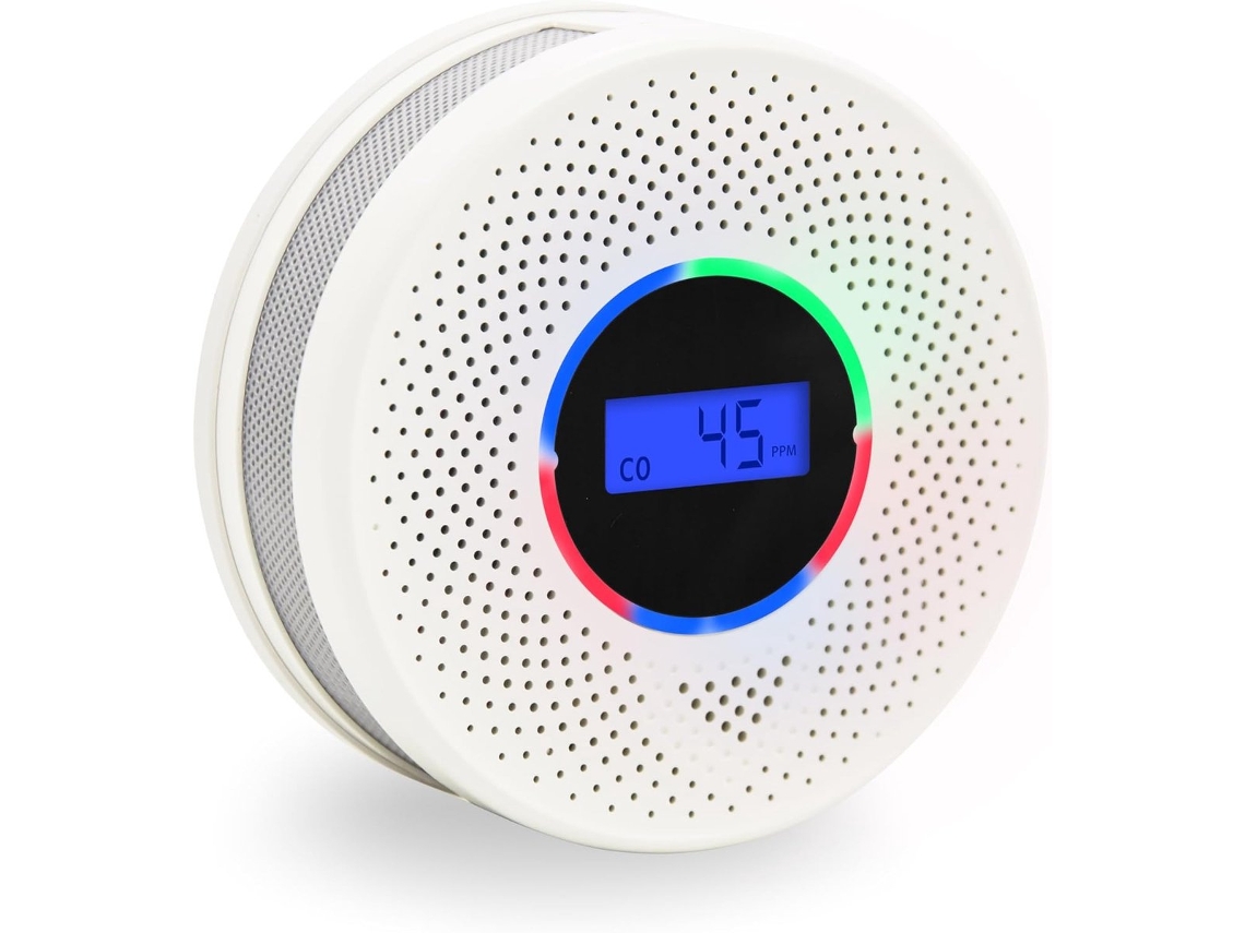 Detector De Fumaça E Monóxido De Carbono 2 Em 1, Detecção Rápida Em 2 Segundos, Certificado Ce, Rohs E Fcc