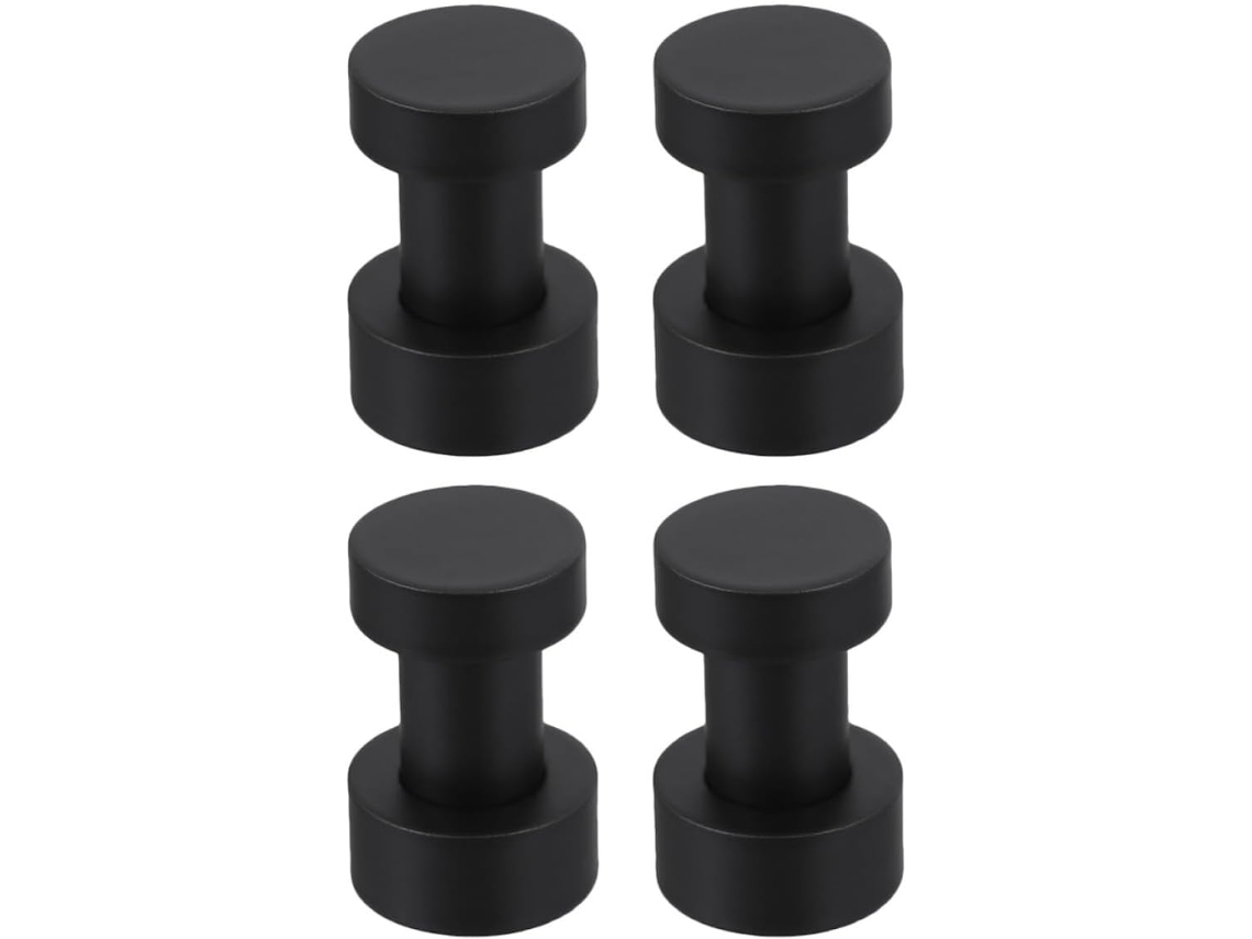 Ganchos De Toalha Parede Para Banheiro Em Cobre Preto, Resistentes À