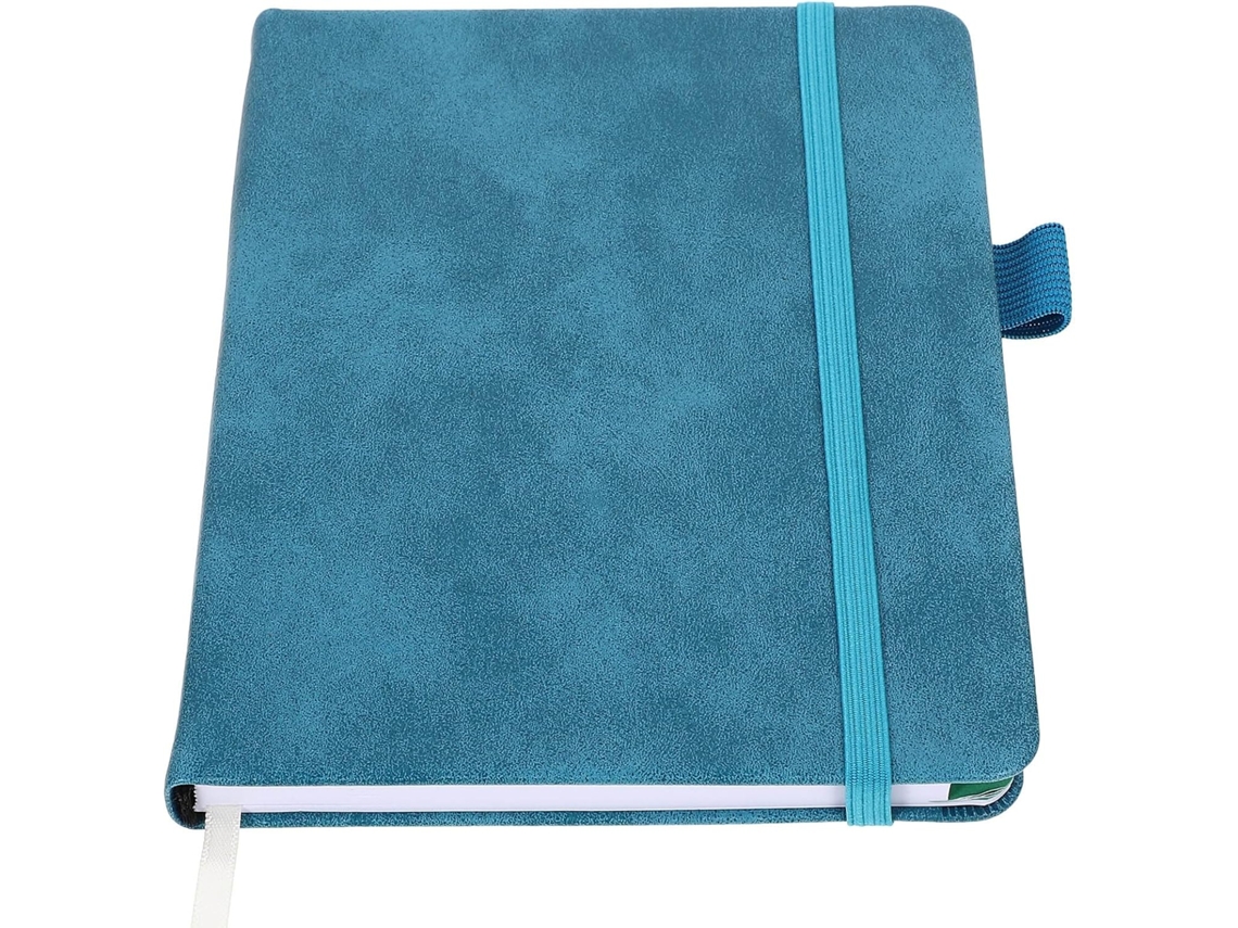 Agenda De Endereços Em Formato A6 Mini, Revestida Em Couro Sintético Azul Celeste, Com Divisórias