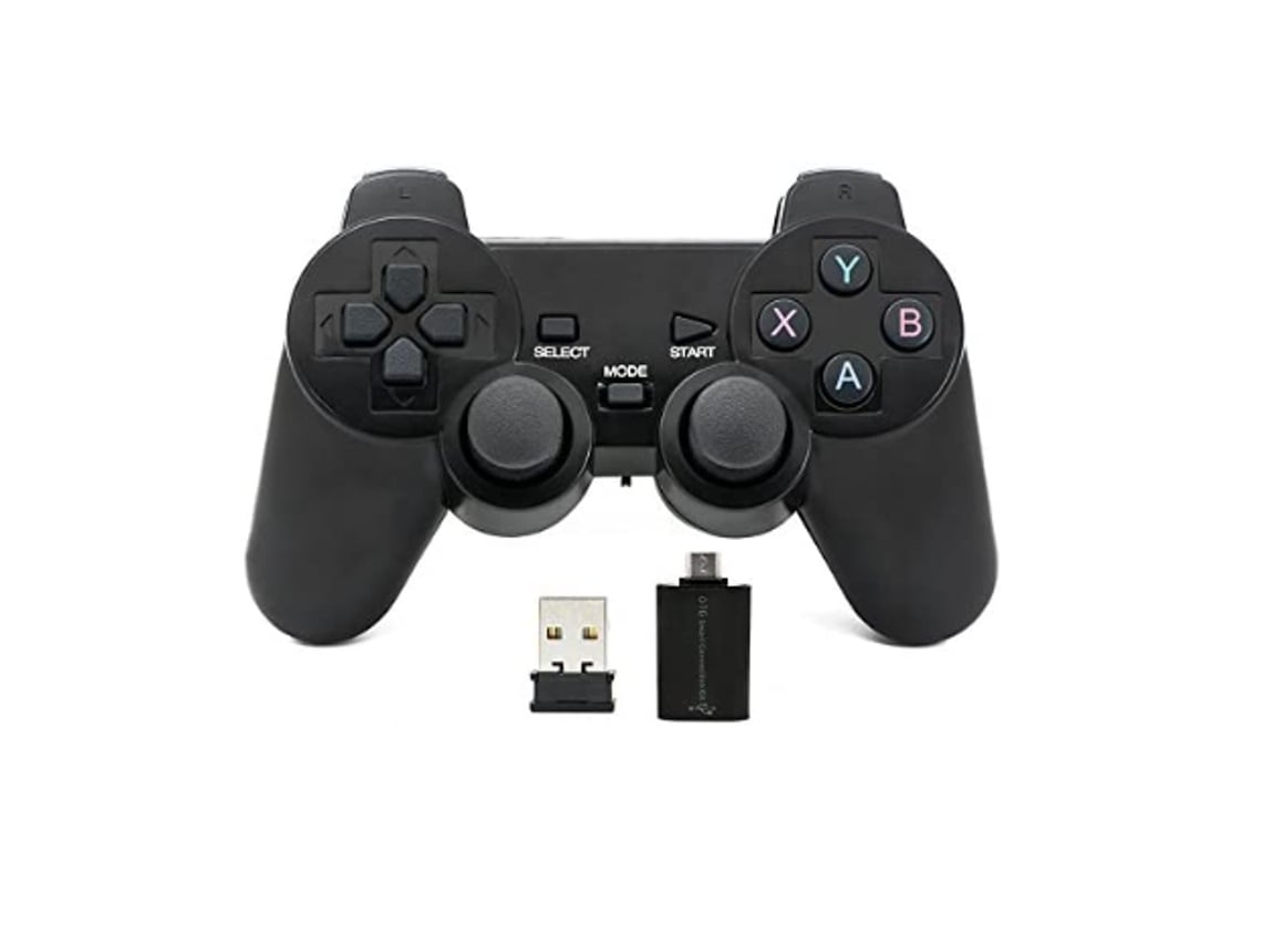 Bluetooth Gamepad Joystick Joypad Game Controller para Pc Android Preto