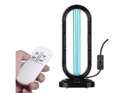 Lâmpada De Limpeza Uv-c 38w Com Controle Remoto E Função Ozônio Para Bactérias E Vírus