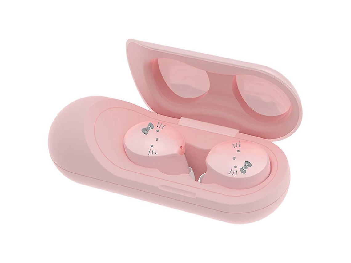 Auriculares Bluetooth True Wireless Kawaii Sanrio Hello Kitty Pink