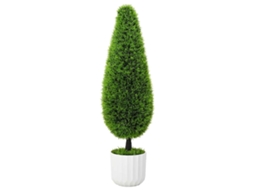 Vidaxl Pinho Artificial Verde 24 X 24 X 90 Cm Plástico