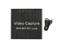Tarjeta de captura HDMI USB 2.0 com saída em loop, compatível com 4K, 1080p/30Hz, VLC e OBS | S/MARCA