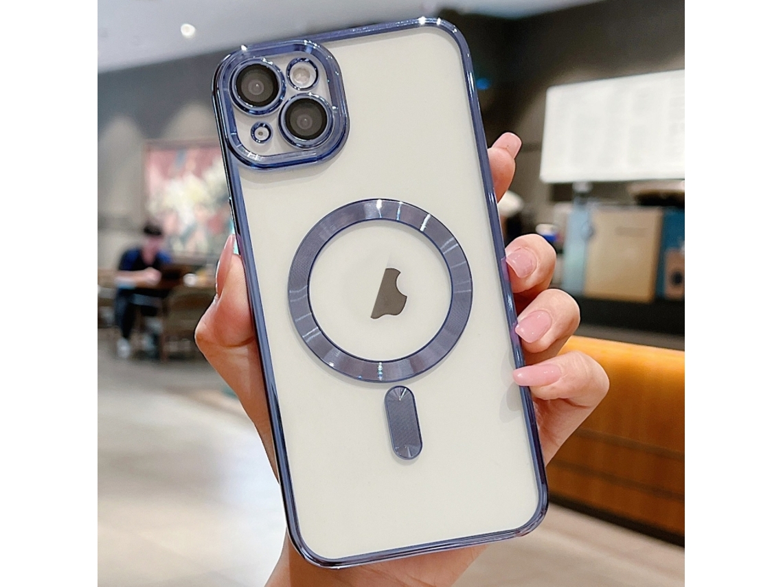 Capa Para Iphone 14 - Revestimento Eletroplástico - Tecnologia Magsafe