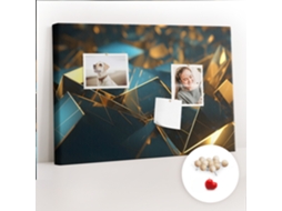 Quadro De Cortiça Abstração Decorativa Para O Escritório Espelharte (60x40 Cm)
