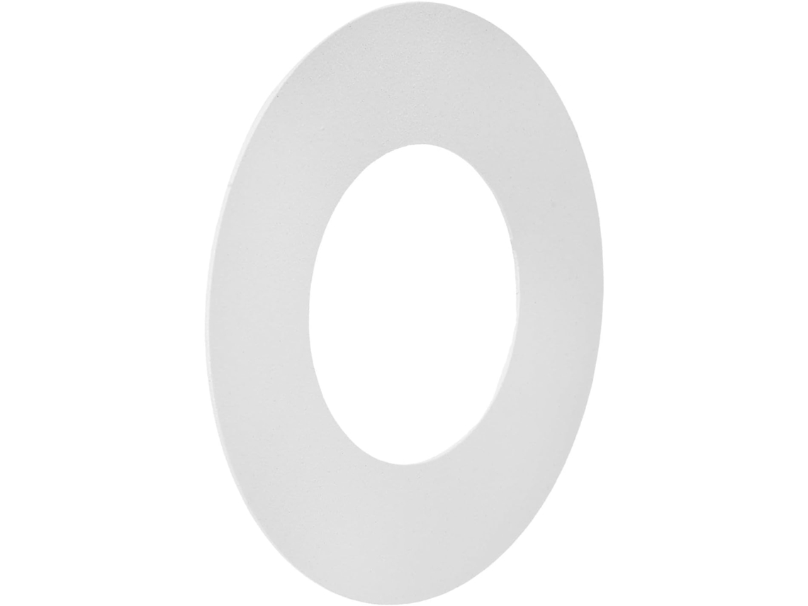 Anel De Acabamento Circular Para Luminária - Acessório Versátil E Confiável - Branco