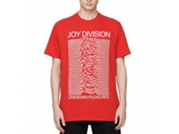 Joy Division Unknown Pleasures T-shirt Red Unisex Adults Size:s