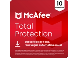 Software MCAFEE Total Protection (10 Dispositivos - 1 ano - PC, Mac, Smartphone e Tablet - Formato Digital)