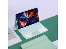Capa Para Xiaomi Pad 8/8 Pro De 11,2 Polegadas (2025) Com Teclado Touchpad Em Inglês Destacável Verde