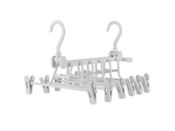 Rack de Secagem e Organização de Roupas Dobrável Portátil com Cabides Multifuncional 360° Pp 6 Ganchos
