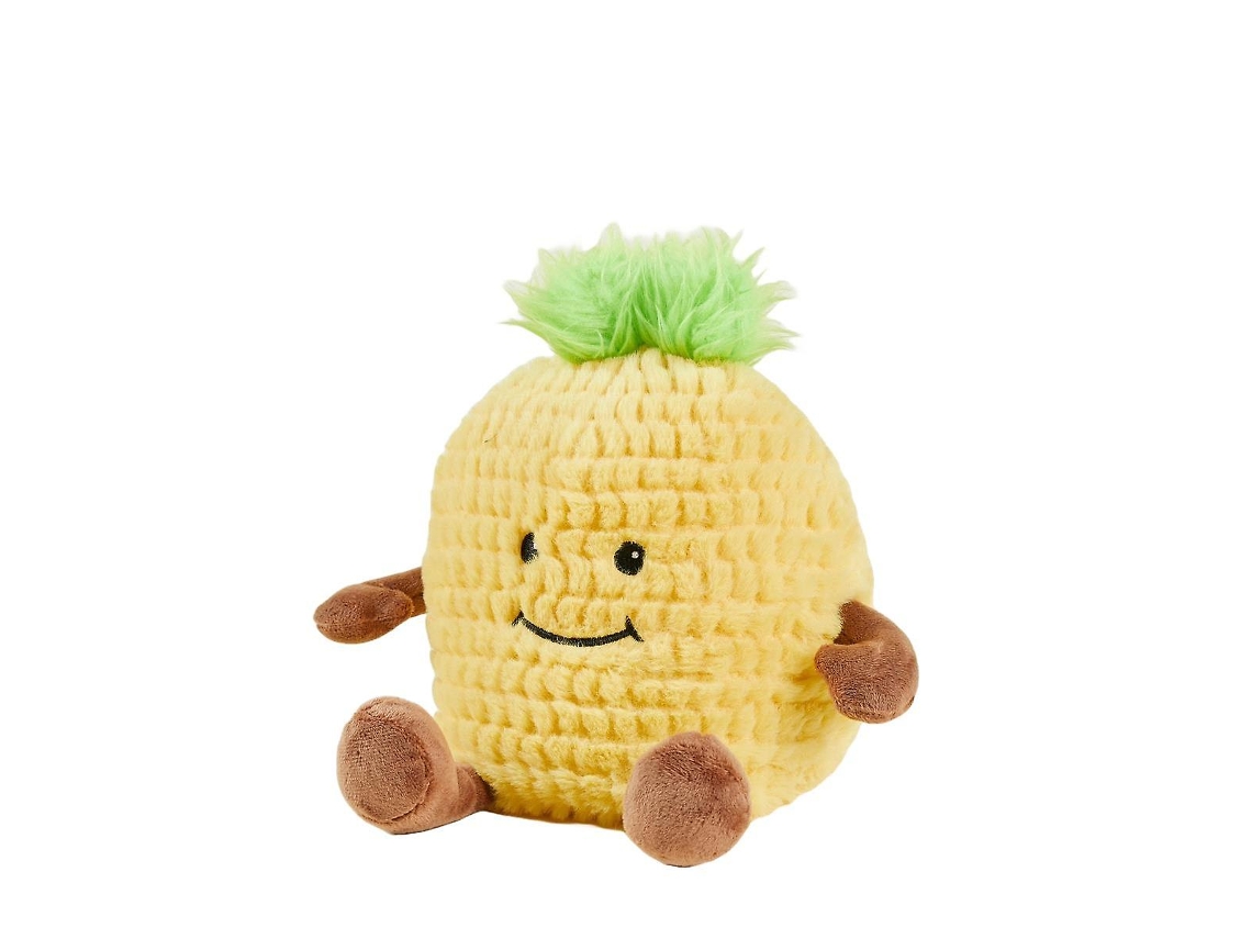 Pelúcia Abacaxi Amarela, Aquecível No Micro-ondas, 13 Polegadas