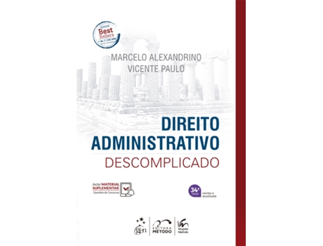 Livro Direito Administrativo Descomplicado - 34 Edição 2025 De Vicente Paulo (português Do Brasil)