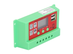 Controlador de Carga Solar Pwm Lcd 12v 24v 10a Casa Inteligente S/MARCA