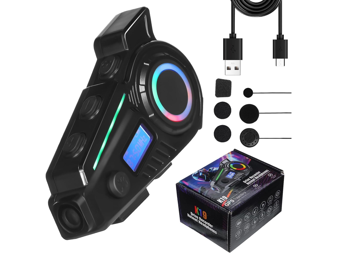 Ciieeo Écouteurs Sans Fil Para Casque De Moto Versão 5.4 Com Microfone, Bateria 1200mah, Design Ergonômico