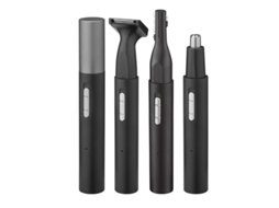 Aparador 3 Em 1 Recarregável Usb, Com Cabeças Intercambiáveis, Para Sobrancelhas, Nariz E Barba, Cor Preta, Compacto, Recarregável, Uso D...
