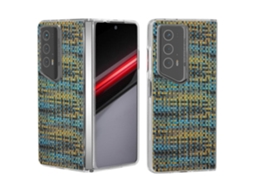 Capa Para Celular For Honor Magic V2 Rsr Porsche Design Com Textura Xadrez E Borda Transparente Em Couro Capa Para Pc