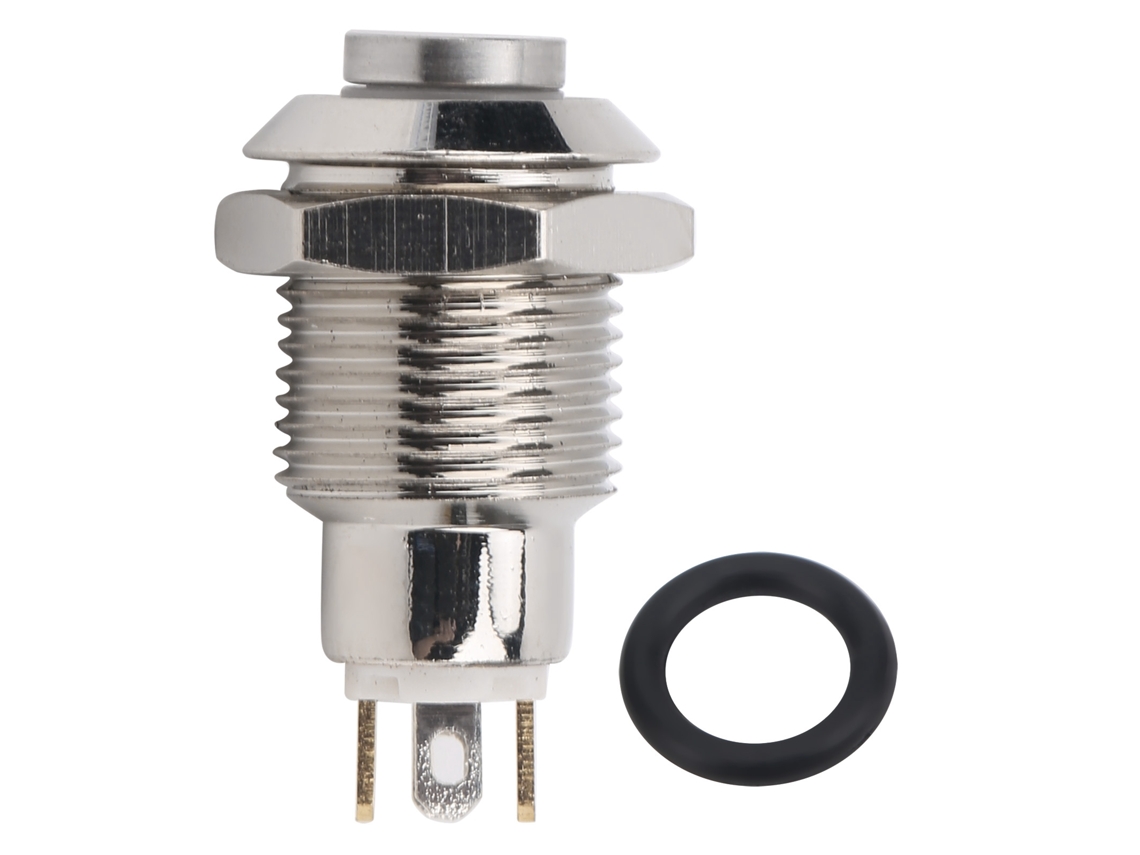 Interruptor Botão Metálico 10mm À Prova D'água Luz 3v Sunflare