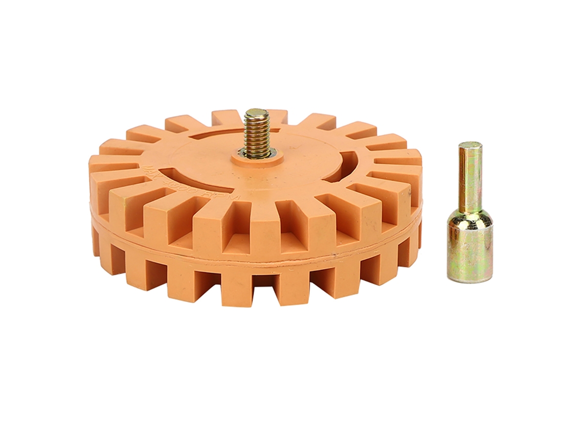 Rueda De Goma Limpiadora Neumática Para Remover Pegatinas, Vinilos Y Adhesivos De 4 Pulgadas 25mm