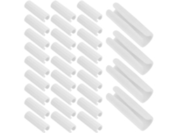 Plafope Conjunto De 50-prendedores Plástico Branco Para Lençóis, Clipes Antiderrapantes Para Colchões E Capas De Edredom