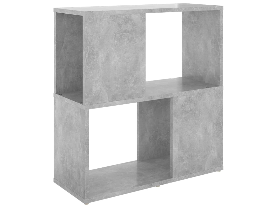 Book Cabinet, Book Cabinets Vidaxl Cinzeto Madeira Processada (60 X 24 X 63 Cm)