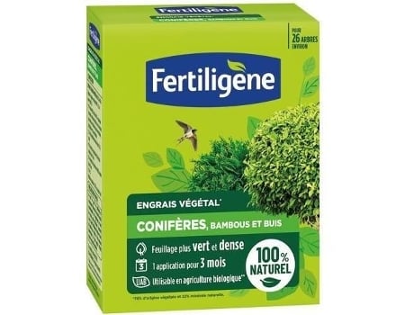 Uab Fertiligene 100 Fertilizante Natural para Coníferas, Bambu e Buxo Caixa de 650 g