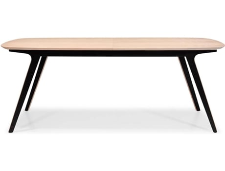 Mesa de Refeição HATT Dona (Preto - Carvalho - 75x200x100 cm)