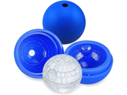 2 Moldes de Gelo em Silicone 3d Estrela da Morte, para Whiskey, Cócteis, Reutilizáveis, Presente para Fãs de Star Wars