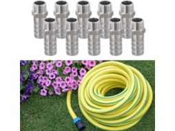 Conjunto De 10 Conexões Aço Inoxidável Com Rosca Npt Macho 1/2" Para