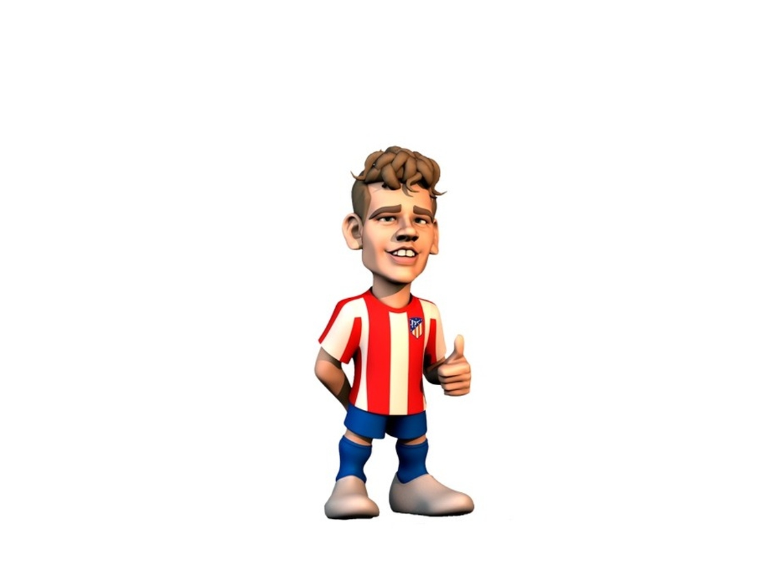Atlético de Madrid Griezmann Estatueta em Pvc 12 Cm Vermelho MINIX