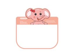 Protetor Facial Infantil Pet Transparente Cute Elefante