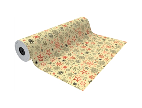 1X Rolo de Papel de Embrulho Sparkling Snowflake 62Cmx90M ESPIRITO REBELDE