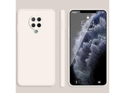 Capa Protetora De Silicone Líquido Imitando Cor Sólida Para Xiaomi Redmi K30 Ultra, Com Bordas Retas E À Prova De Quedas, Cobertura Total.