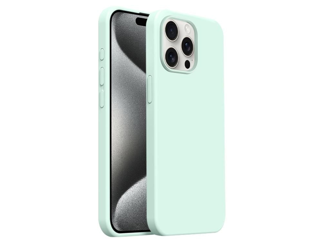 Capa De Silicone Líquido Ultra Fina Para Iphone 15 Pro Max - Cobertura Total - Magsafe