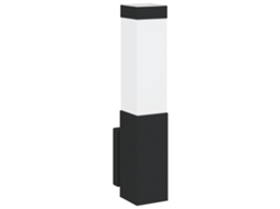Luz De Parede Externa Preto Aço Inoxidável Ip44 Vidaxl Preto Metal
