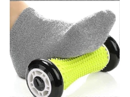 Rolo De Massagem Nos Pés Para Fascite Plantar E Dor No Arco Plantar - Massageador Em Formato Preto Para Alívio Do Estresse E Dor Nos Pés - Rolo De