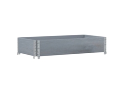 Garden Planter, Garden Planters Vidaxl Cinzeto Madeira De Pinho (100 X 50 X 21.5 Cm)